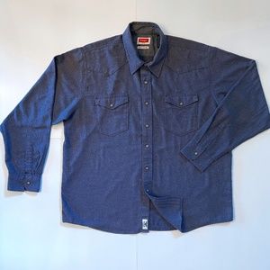 Men's Wrangler Two Snap Pocket Shirt XL